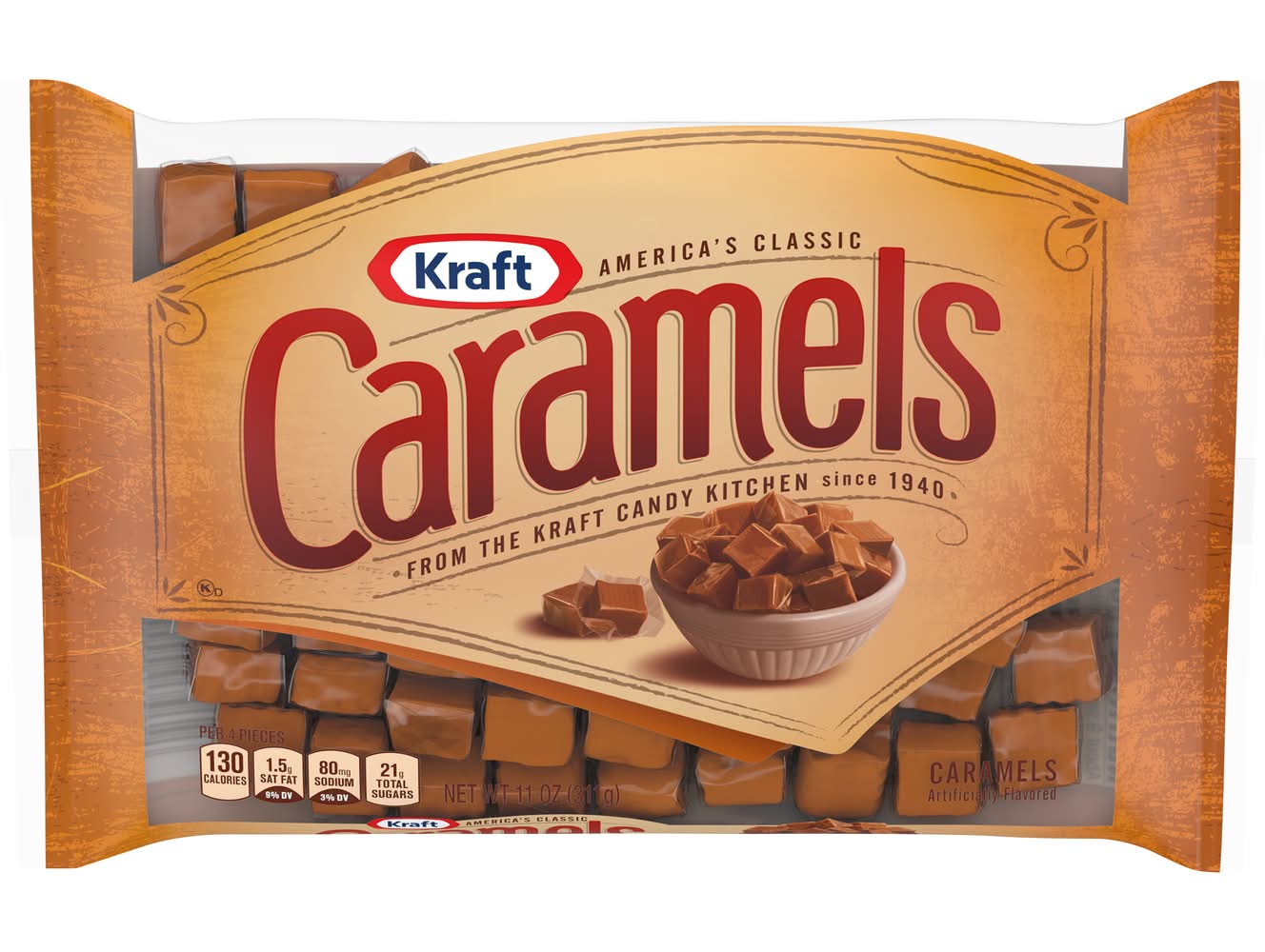 Kraft America's Classic Candy, Caramel (11 oz)