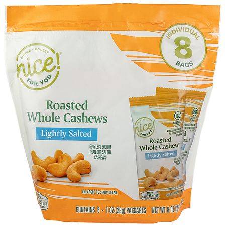 Nice! Roasted Whole Cashews Lightly Salted