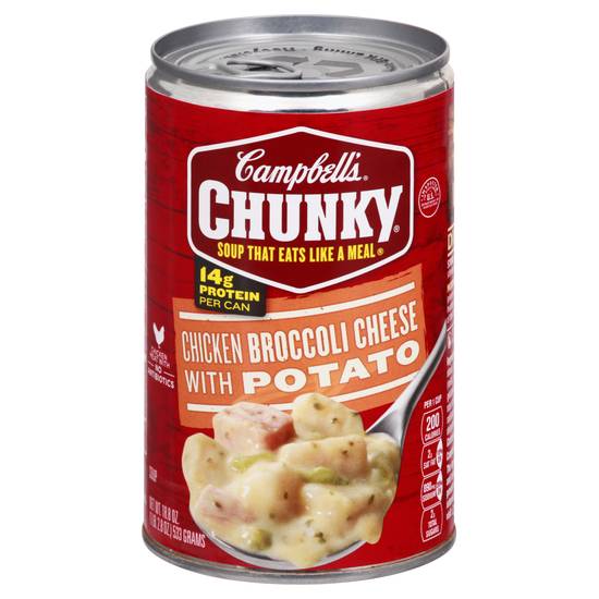 Campbell's Chunky Chicken Broccoli Cheese With Potato Soup