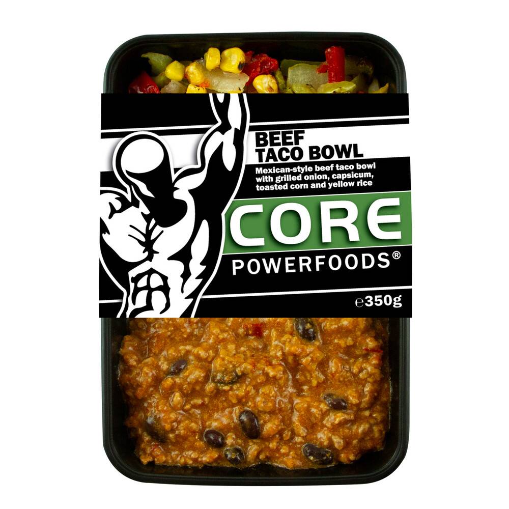 CORE Powerfoods Beef Taco Bowl (350g)