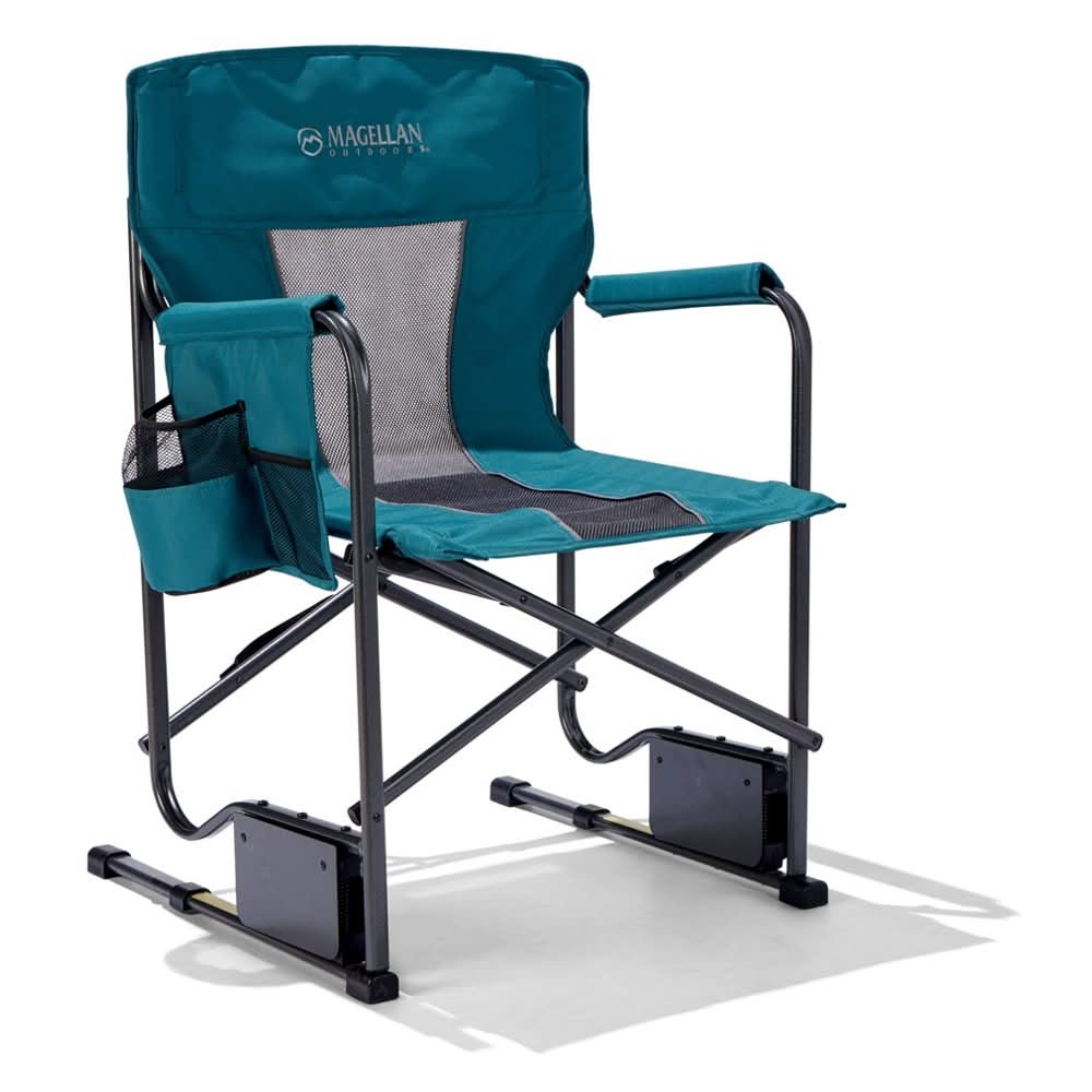 Magellan Outdoors Odyssey Rocker Chair, Blue / Green