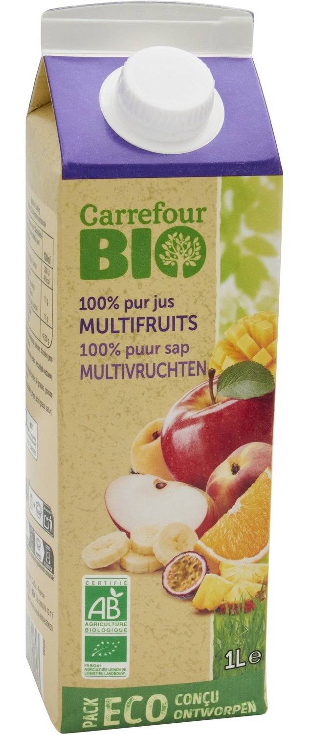 Carrefour Bio - Jus de fruits bio multifruits (1L)