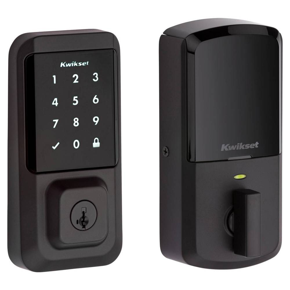 Kwikset Halo Touchscreen Smartcode Door Lock, Black/Nickel