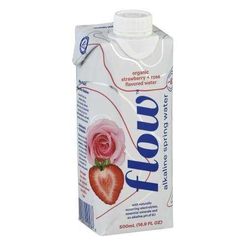 Flow · Organic Strawberry Rose Flavored Water (16.9 fl oz)