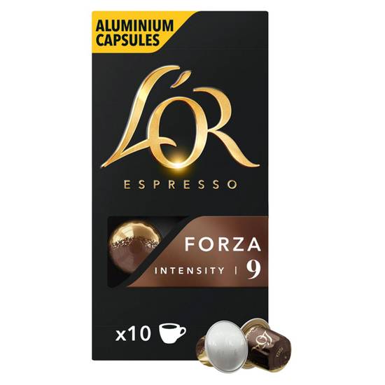 L'OR Café Capsules Espresso Forza Intensité 9 10 pièces