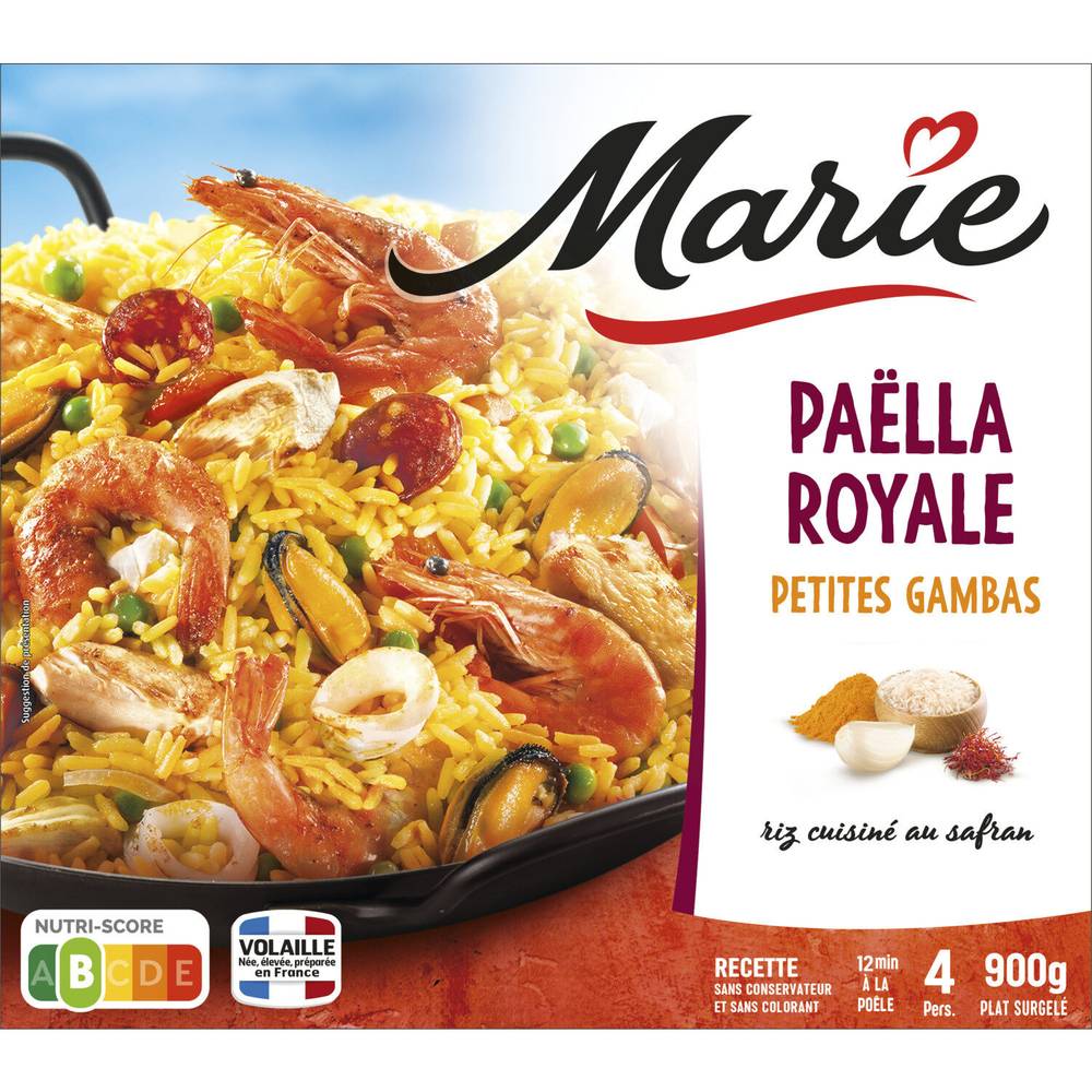 Marie - Plat cuisiné paëlla royale