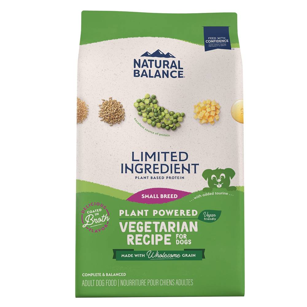 Natural Balance Vegetarian Small Breed Adult Dog Food - Limited Ingredient (Size: 4 Lb)