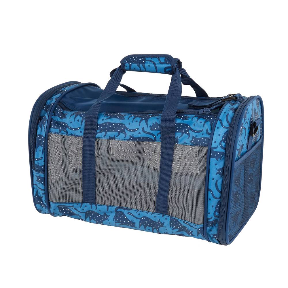 Whisker City Cat Print Soft-Sided Cat Carrier