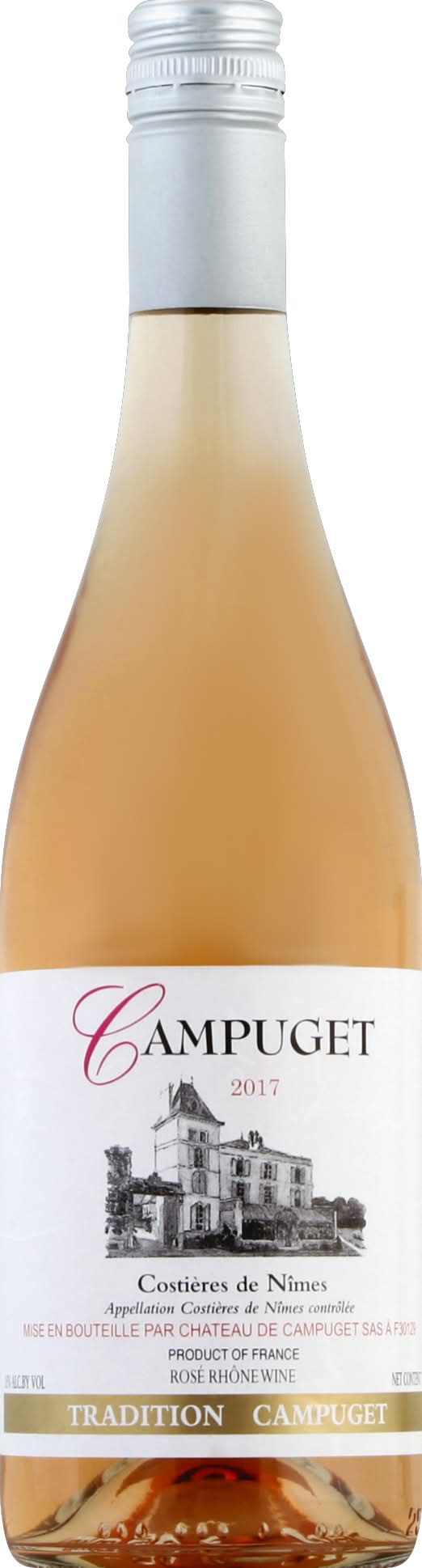 Campuget Tradition Costieres De Nimes Rose Wine, 2017 (750 ml)