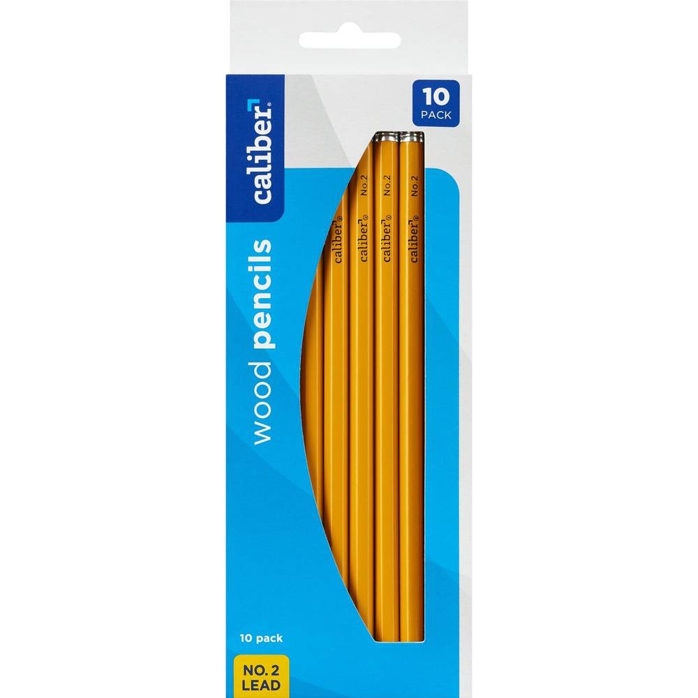 Caliber No. 2 Wood Pencils, 10 Ct