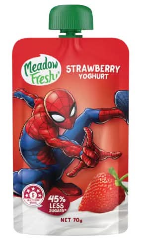 Meadowfresh Yoghurt Pouch 70g Strawberry