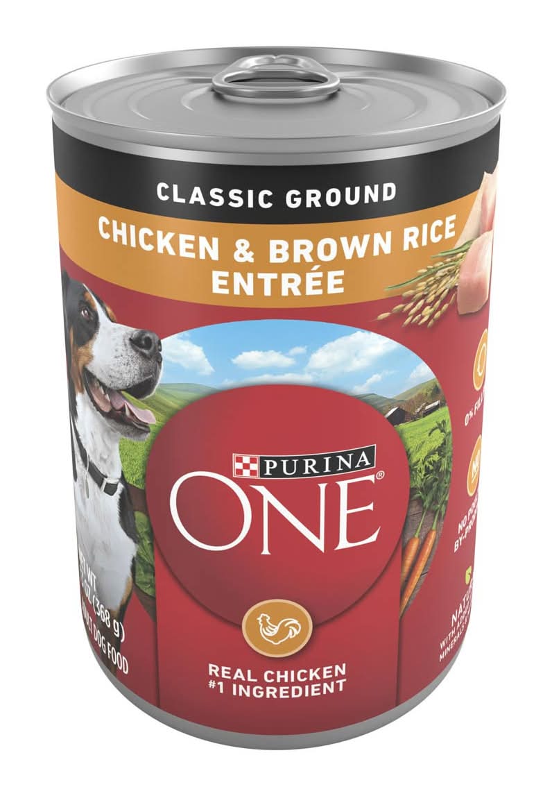 Purina One Classic Ground Chicken And Brown Rice Entree Adult Wet Dog Food