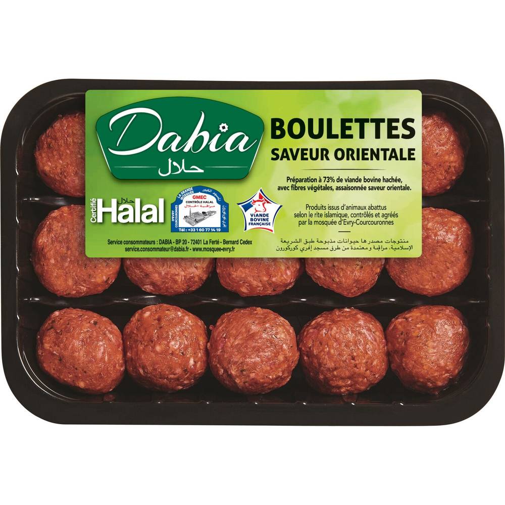 Dabia - Boulette kefta halal saveur orieantale (15 pièces)