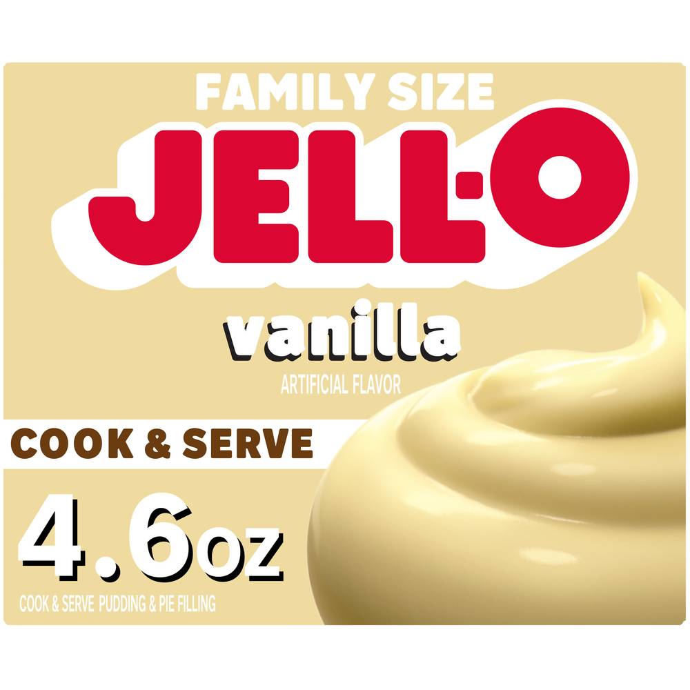 Jell-O Cook & Serve Vanilla Flavor Pudding & Pie Filling (4.6 oz)