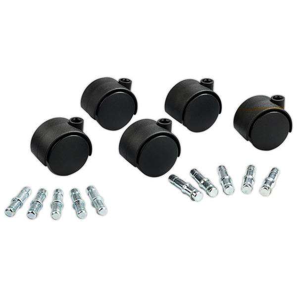 Get It Movin Hard-Wheel Casters For Metal Bases on Carpeted Floors (5ct)