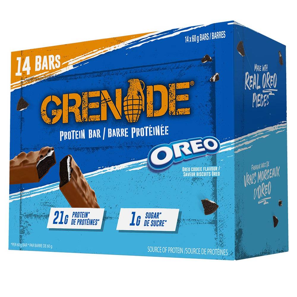 Grenade Oreo Cookie Flavoured Protein Bars, 14 × 60 G