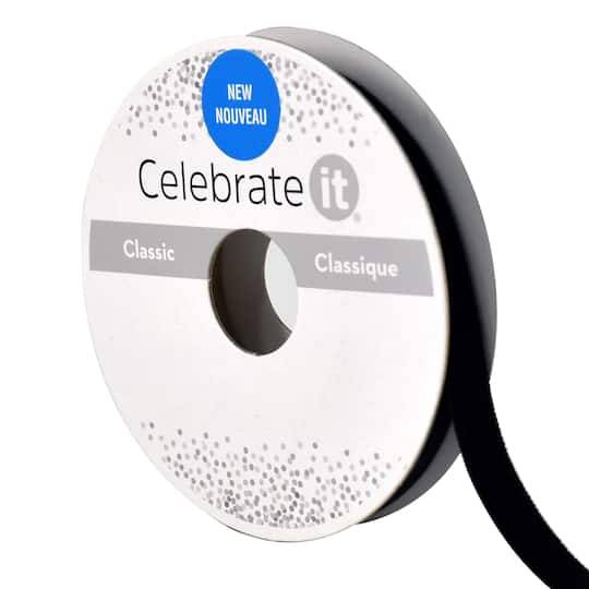 Celebrate It Velvet Ribbon, Black