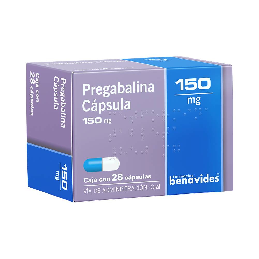 Almus pregabalina cápsulas 150 mg (28 piezas)