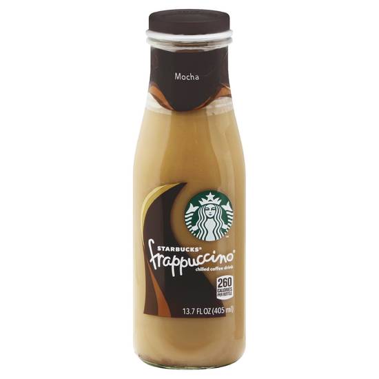 Order Starbucks Frappuccino Chilled Coffee Drink Mocha Bottle (13.7 oz) food online from Rite Aid store, Shawnee on bringmethat.com