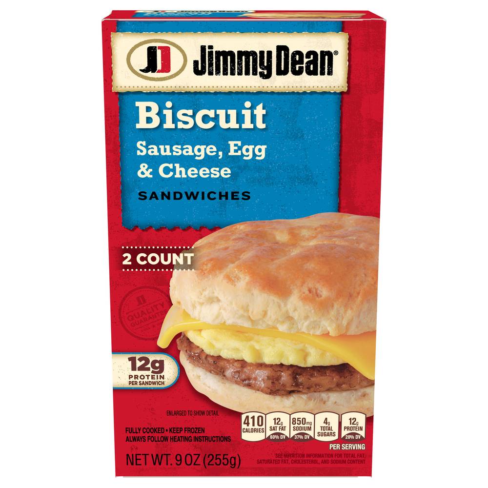 Jimmy Dean Sausage, Egg & Cheese Sandwiches (9 oz)