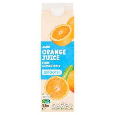 ASDA Smooth Orange Juice From Concentrate (1L)