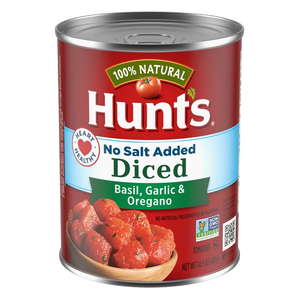 Hunt's Diced Tomatoes With Basil Garlic and Oregano