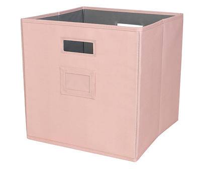 13" Peach Skin Orange Fabric Bin