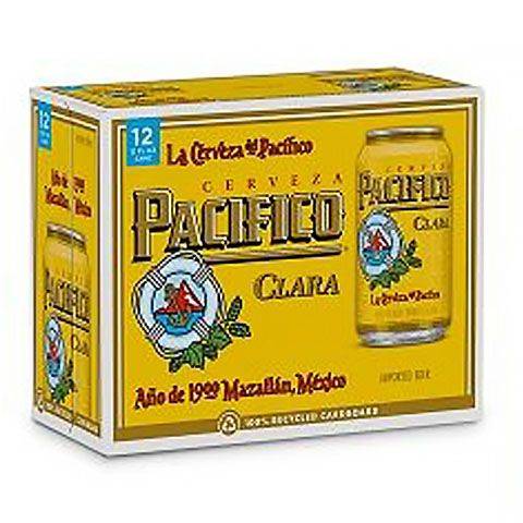 Pacifico Clara Beer 12 Pack 12oz Can