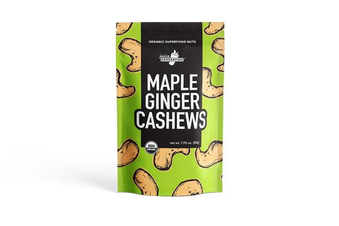 Maple Ginger Cashews