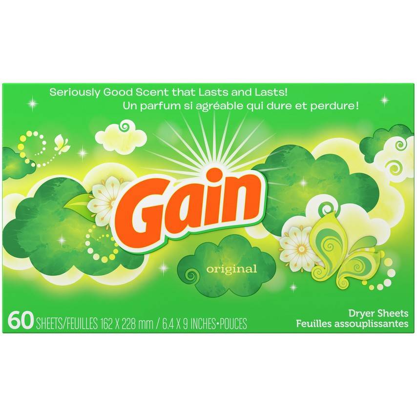 Gain Dryer Sheets Original Scent (1.1 oz)