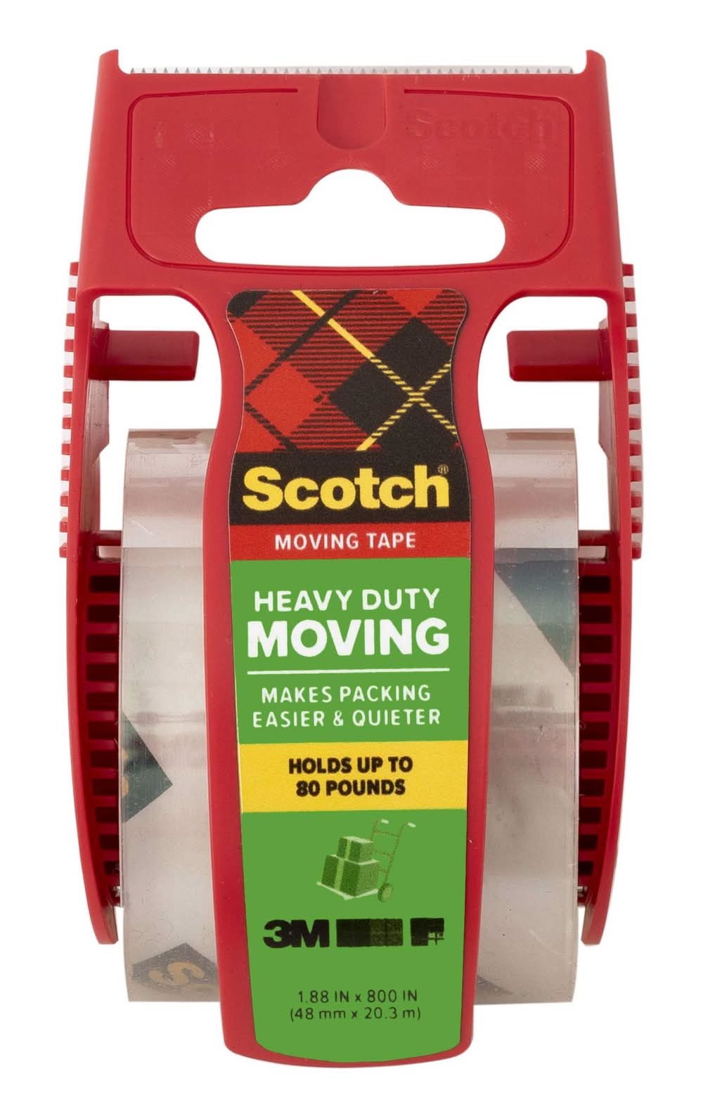 Scotch 1 -Pack 1.88-in x 22.2-yd Heavy Duty Moving tape Dispenser Included