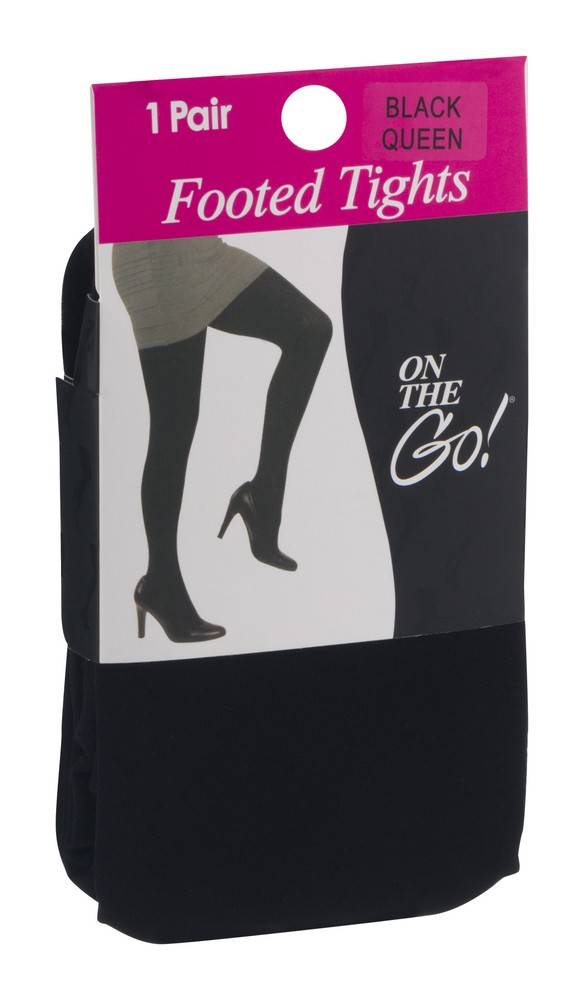 On the Go! Footed Tights Black Queen