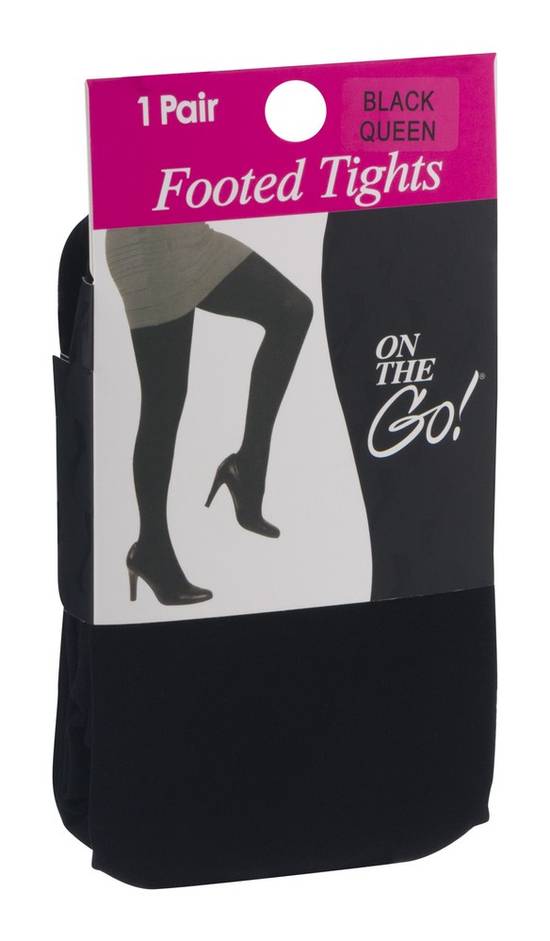 On the Go! Footed Tights Black Queen