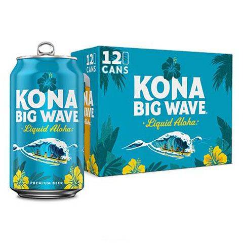 Kona Big Wave Golden Ale 12 Pack 12oz Cans