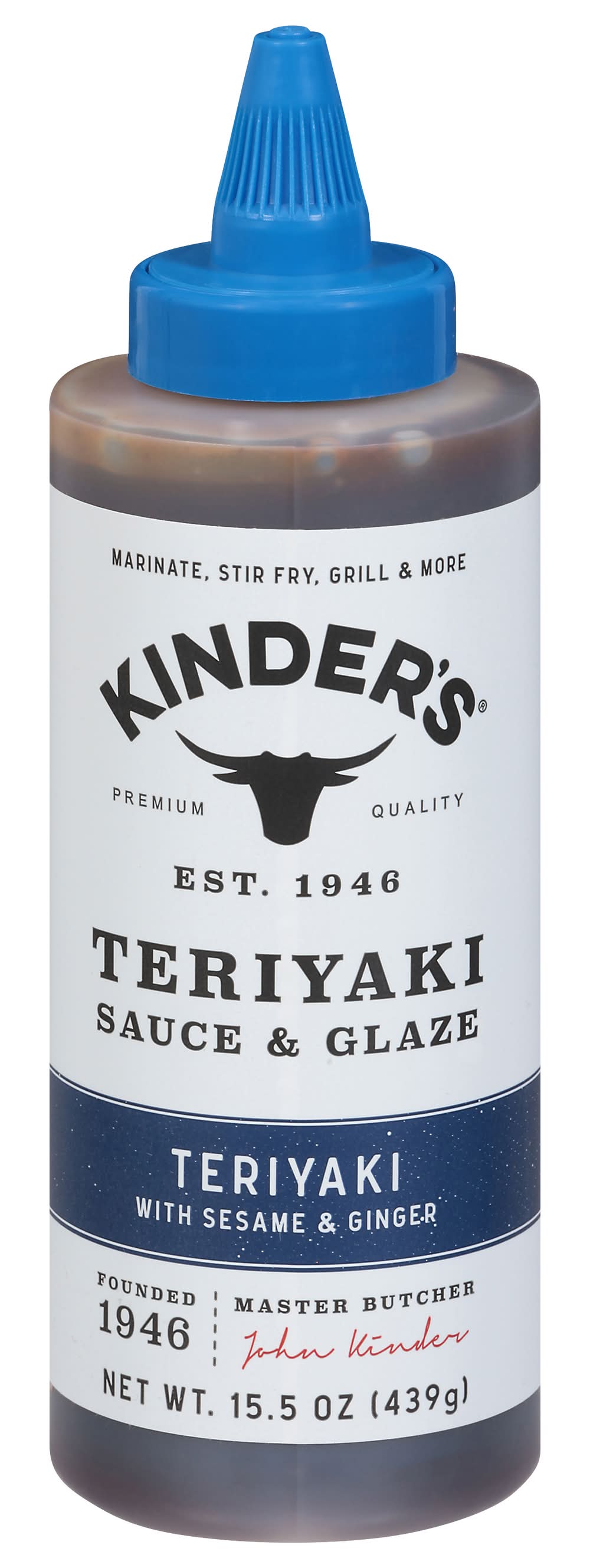 Kinder's Teriyaki Sauce Glaze, Garlic & Ginger (15.5 oz)