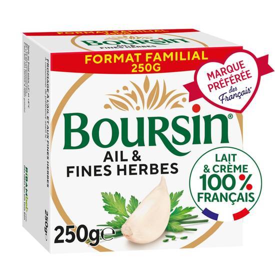 Boursin - Fromage à tartiner ail et fines herbes (250g)