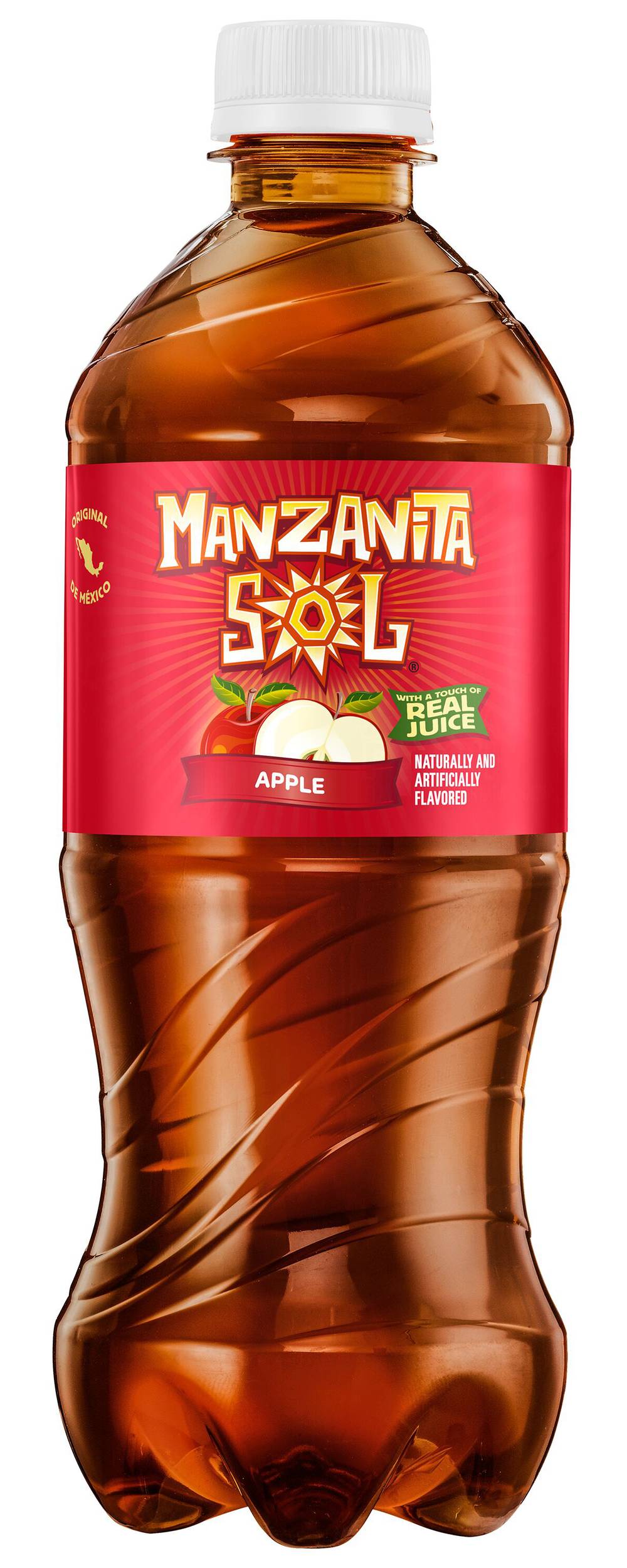 Manzanita Sol Soda, Apple (20 fl oz)