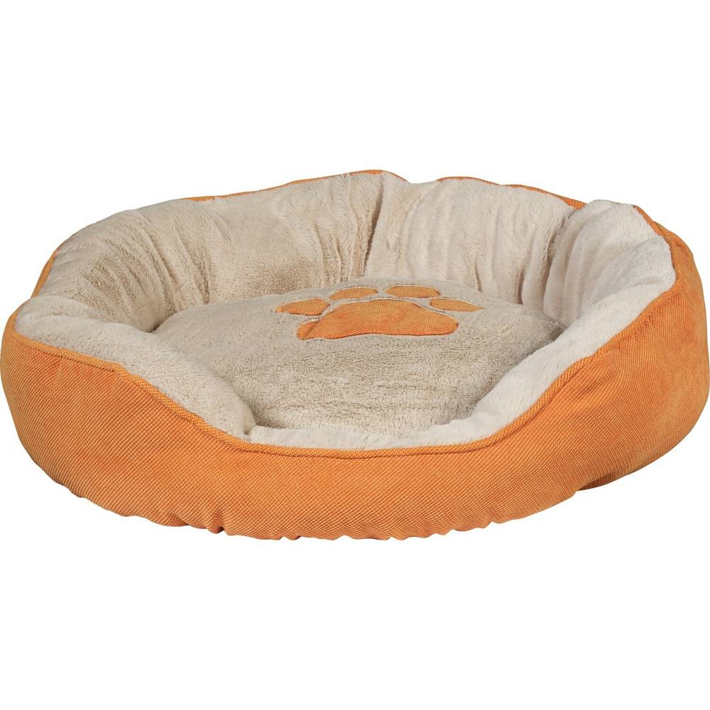 Pet Central Ramie Plush Pet Bed, 19in x 19in x 7in