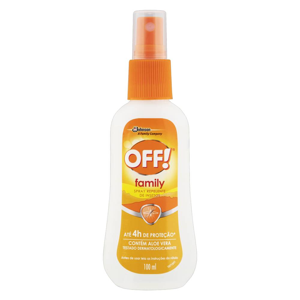 OFF! loção repelente de insetos em spray family (100 ml)