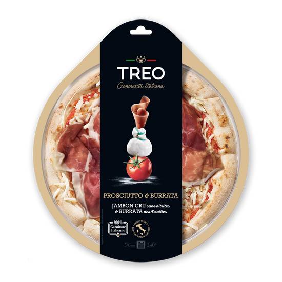 Treo - Pizza prosciutto burrata