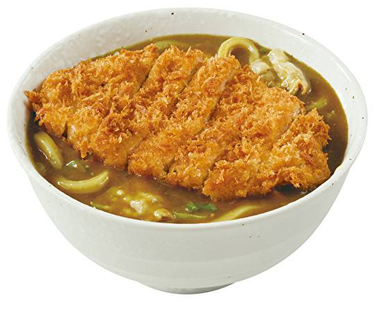 手仕込とんかつカレーうどん Curry udon with Hand‐made“Tonkatsu”
