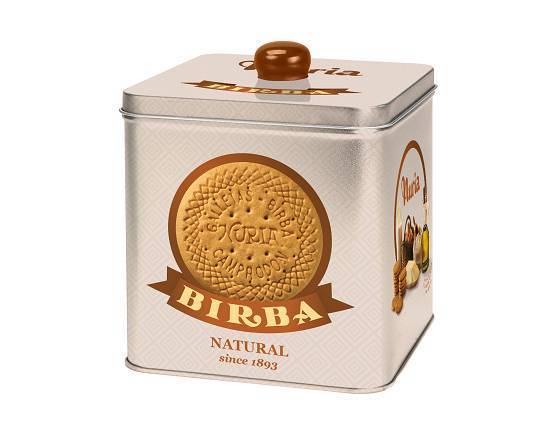 【西班牙】BIRBA NURIA 鐵盒圓餅乾-優雅杏色 580G(乾貨)^301530429