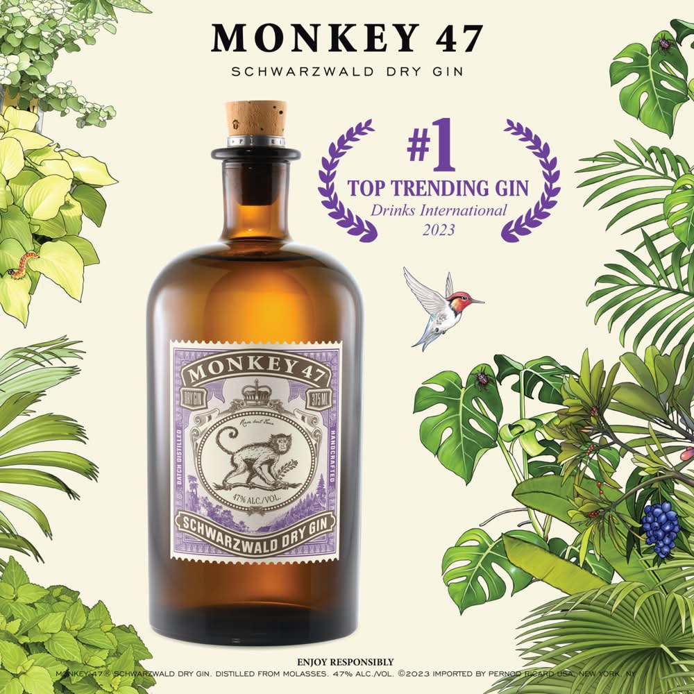 Monkey 47 Hand Crafted Schwarzwald Dry Gin - Delivery in Under an