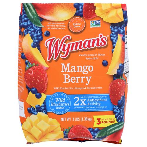 Wyman's Blueberry Strawberry & Mango Chunks