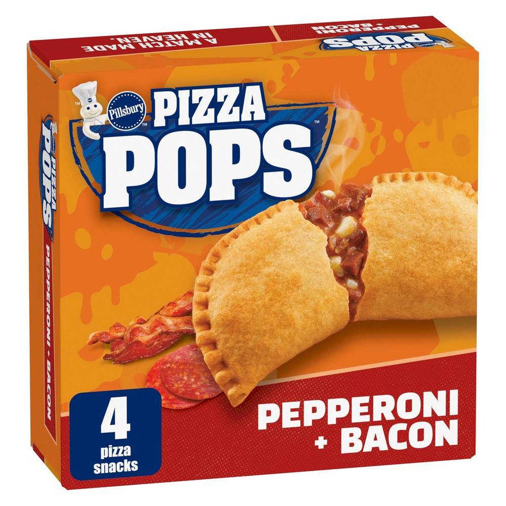 Pillsbury Pizza Pops Pepperoni Bacon Pizza Snacks (380 g, 4 ct)