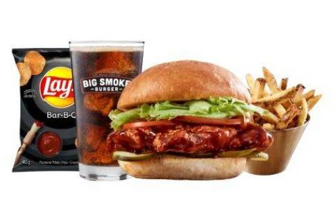 BBQ Chicken Sandwich Combo - Comes with a FREE Bag of Lays BBQ Chips