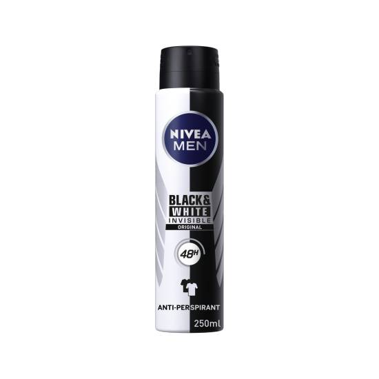 Nivea Men Black & White Original Anti-Perspirant Deodorant Spray (250ml)