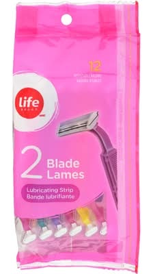 Life brand rasoirs jetables à double lame - twin blade disposable razors (12 unités) (female)