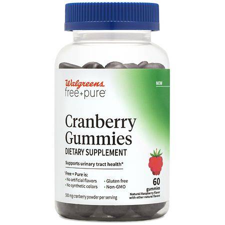 Walgreens Free & Pure Cranberry Gummies (30 days) - 60.0 ea