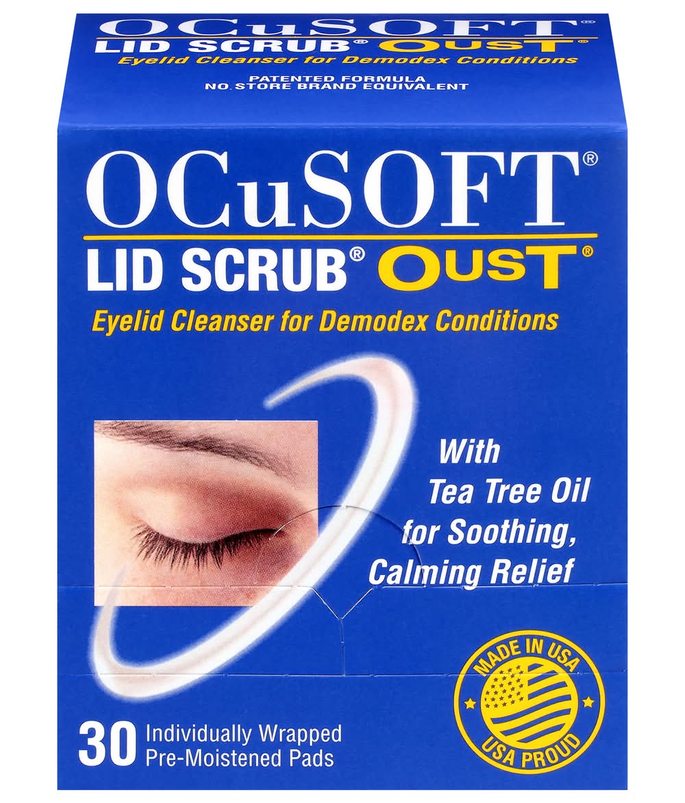 OCuSOFT Lid Scrub Oust Eye Cleanser Pads (30 ct)